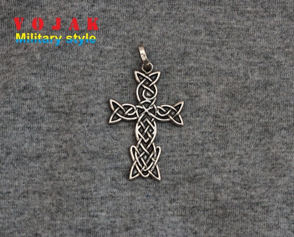 Кулон серебряный Крест