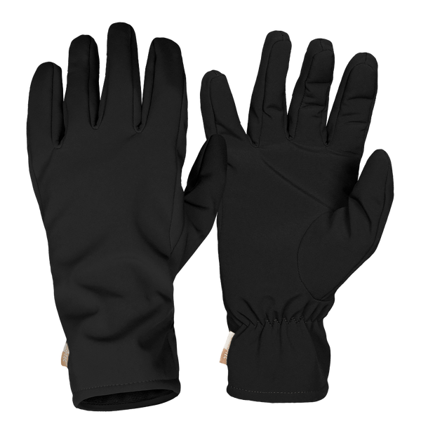 Перчатки зимние на флисе SoftShell Black