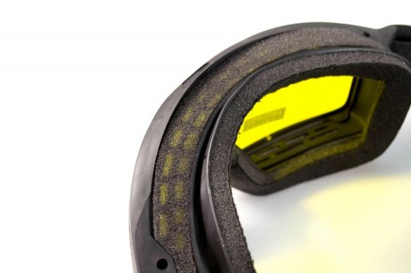 Очки защитные с уплотнителем Global Vision BALLISTECH-3 (amber) желтые